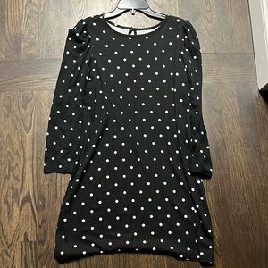 OLD navy black and white polkadot, dress size small